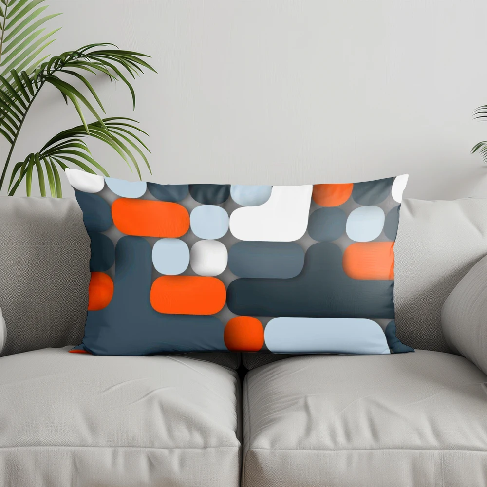 

Велюровая наволочка с геометрическим рисунком