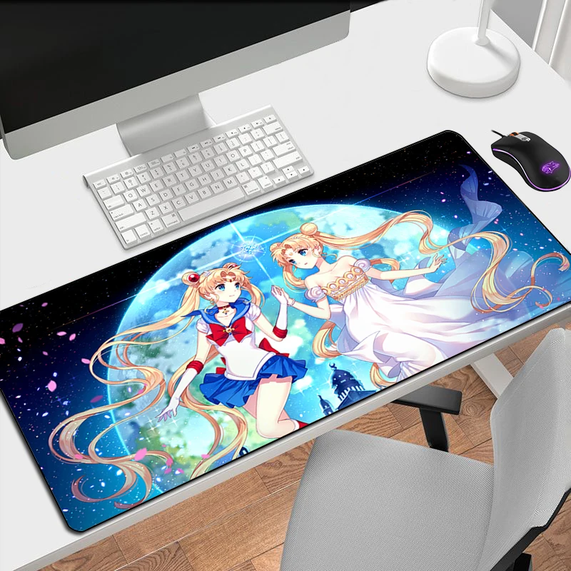 

Mouse Pads Sakura Sailors Moon Gamer Keyboard Pad Kawaii Magic Cute Desk Protector Gaming Accessories Mousepad Mats Mat Mause Pc