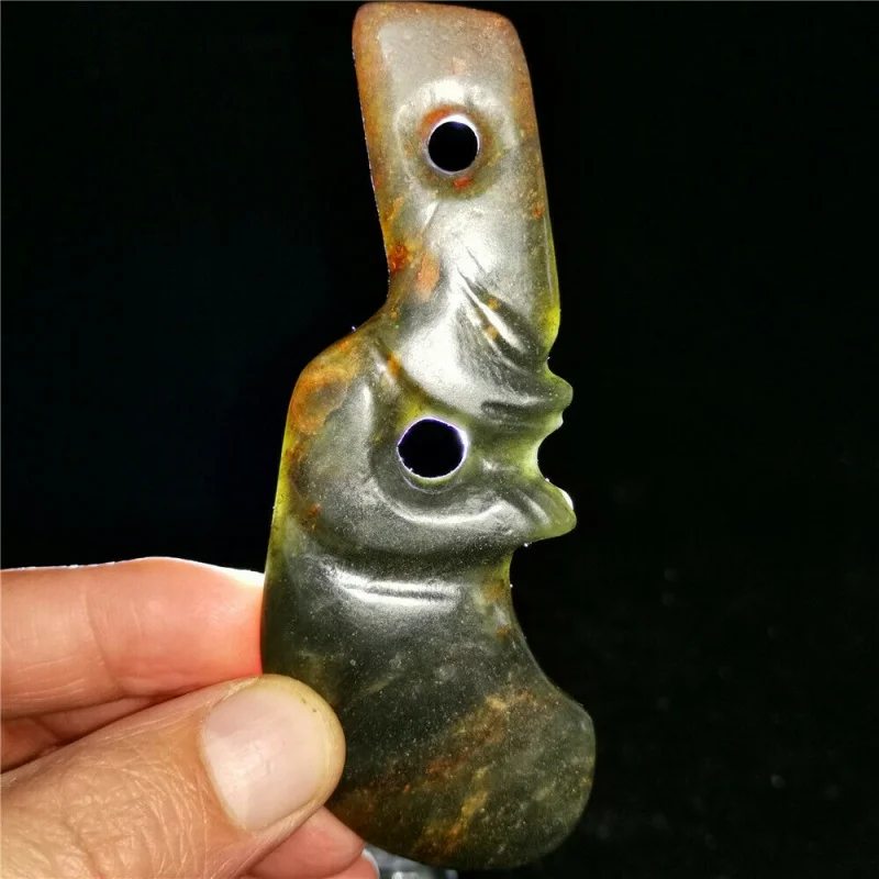 

Китайский нефритовый нефрит hetian, ручная работа, кулон, ожерелье, статуя мужчины AAA