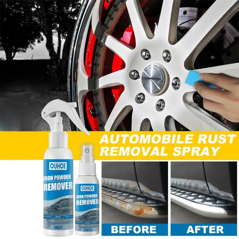 

30/100ml Rust Remover Spray Multi-Purpose Car Metal Surface Chrome Iron Paint Lubrication Clean Rust Remover Agent Car Maintenan