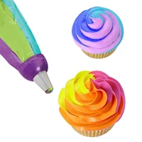icing pastry bag pastry nozzles converter 3 hole 3 color confectionery equipment cake pastry tools accessories patisserie