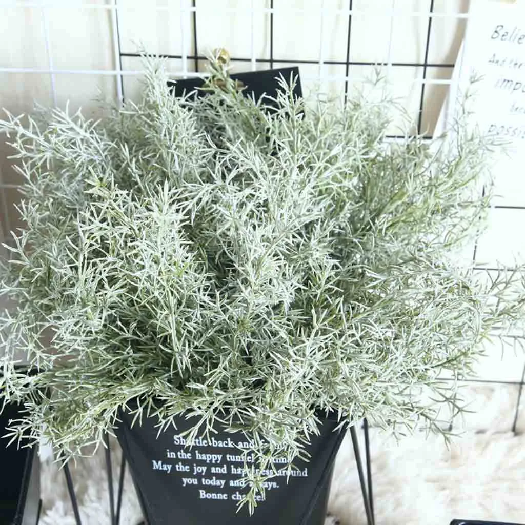 

Artificial Fake Silk Eucalyptus Green Plant Flowers For Birthday Party Wedding Home Garden Decor Artificial Plant