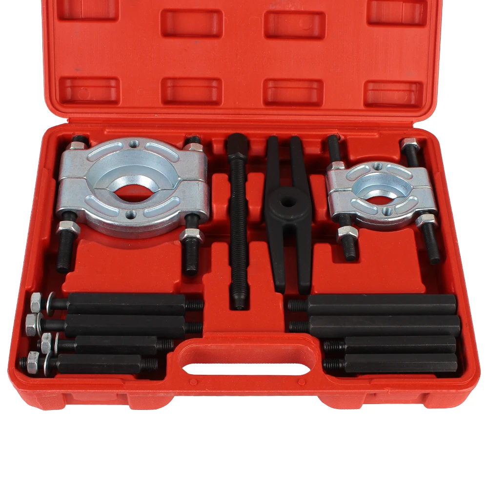 

Bearing Removal Tool Set 12/14pcs 75-95mm Fly Wheel Tool Car Repair Tools Car Bearing Separator Puller Set Gear Puller