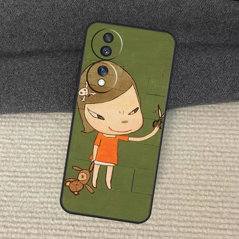 Мультяшный эстетический чехол Yoshitomo Nara для Honor Magic 7 5 6 Lite 50 70 90 200 Pro X8b X9a X8a X8 X9 X9c X9b