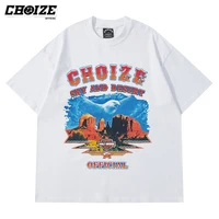 choize men t shirt hip hop streetwear eagle mountain printed t shirt harajuku cotton casual tshirt summer short sleeve tops tees
