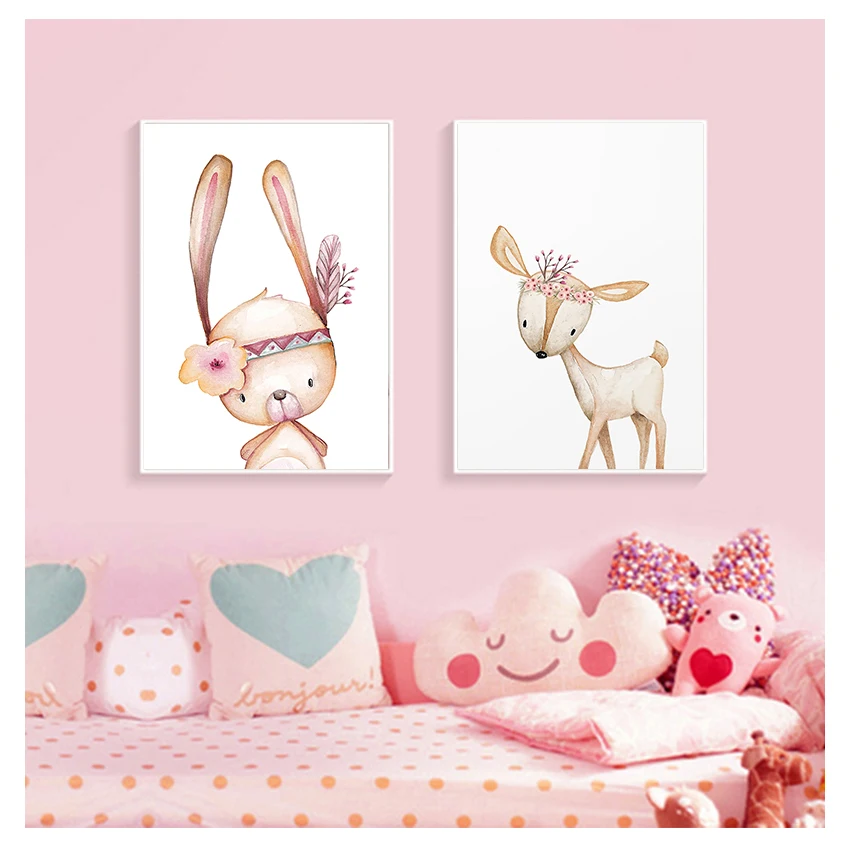 Плакаты и принты с животными настенная живопись на холсте картина для маленьких