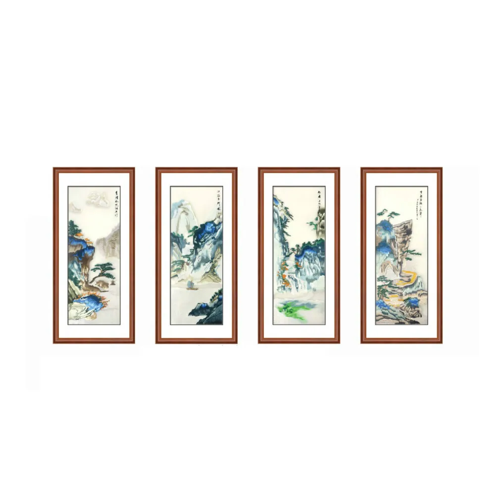 

Chinese style embroidery landscape hanging painting cloth decorative painting