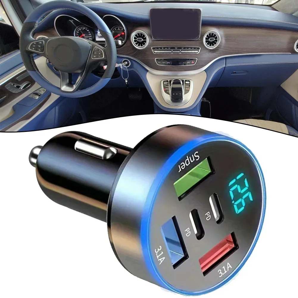 5 в 1 USB-адаптер для зарядного устройства автомобильные телефоны быстрые зарядные