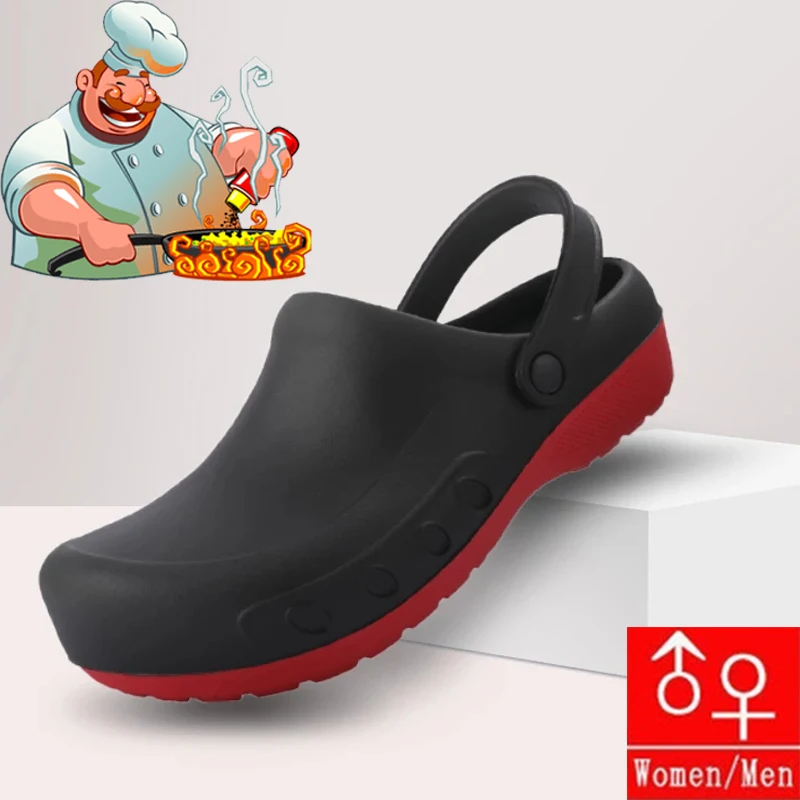 

Unisex Kitchen Clogs EVA Antiskid Men Doctor Operating Shoes Oversized Waterproof Outdoor Casual Sandals Mule Shoes Chef Shoes