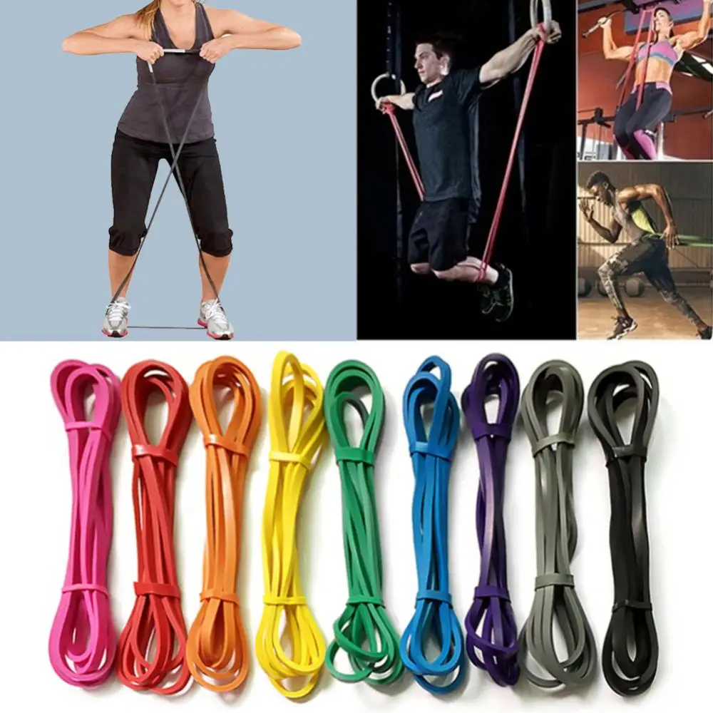 

Latex Resistance Band Elastic Exercise Strength Pull-Ups Auxiliary Band Pilates Gym Fitness Equipment Strengthening Train