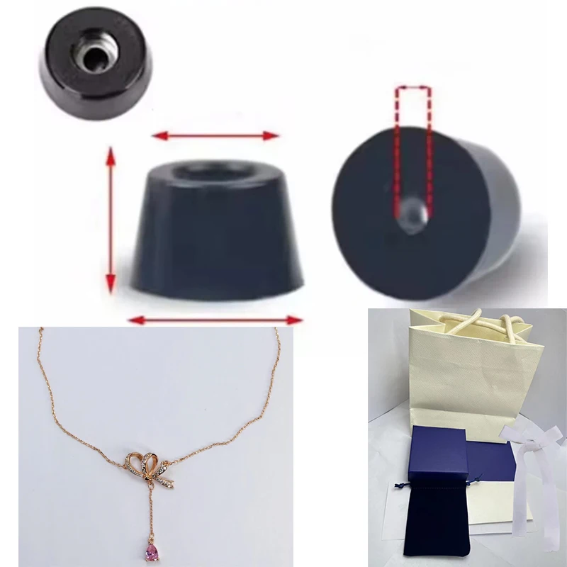 Экологически чистый резиновый амортизатор Hyperbola Y-образный розовый бант ожерелье