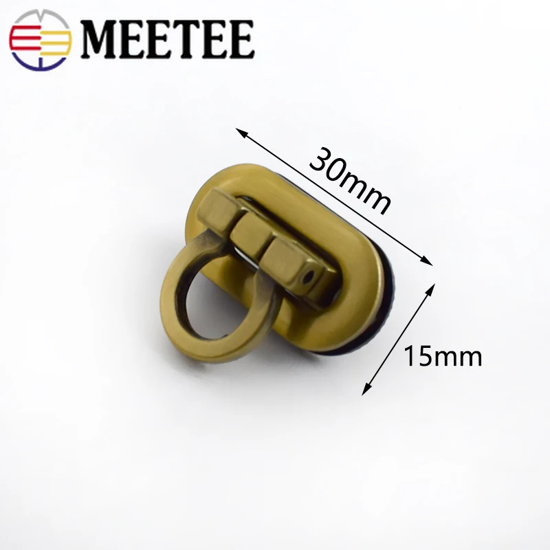 5pcs Meetee Metal Turn Twist Lock Buckles Women Bag Handbag Closure Decoration Clasps DIY Leather Craft Hardware Accessories | Дом и сад