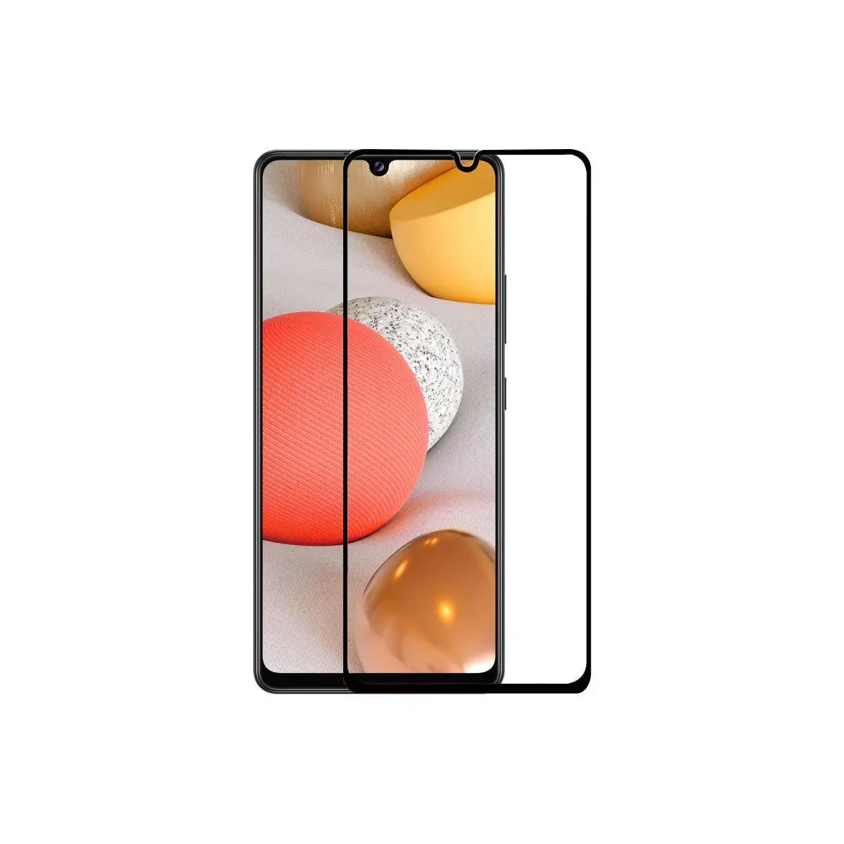 3D full screen Protector for Samsung Galaxy A02s A12 A32 A42 A52 A72 5G. Black tempered glass for movil.