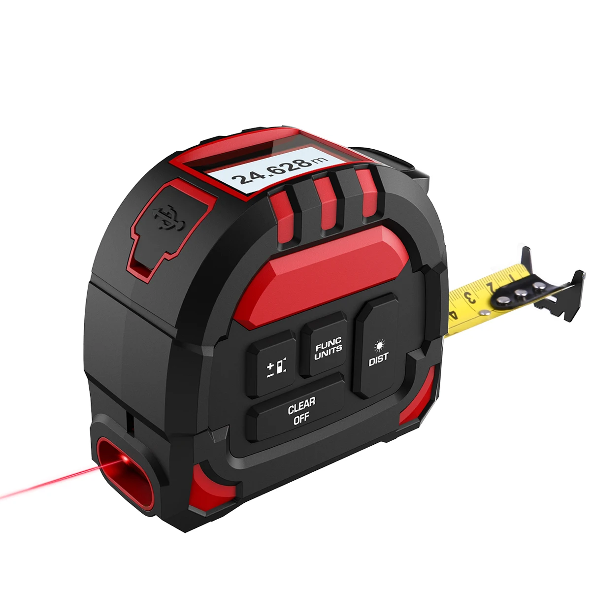 

Meterk 40m Laser Digital Rangefinder Measuring Stainless Retractable 5m Tape Ruler Measure Multi Angle Laser Distance Meter