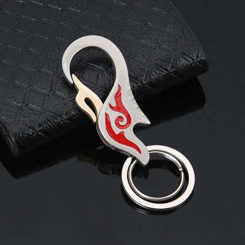 

for Creative Flame for Key Chains Rings Holder Enamel Keyrings Metal Carabiner
