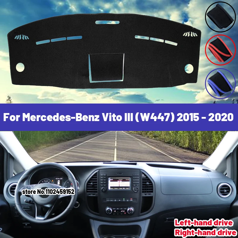 

Высококачественный коврик для приборной панели Mercedes-Benz Vito III (W447) 2015-2020, защита от солнца