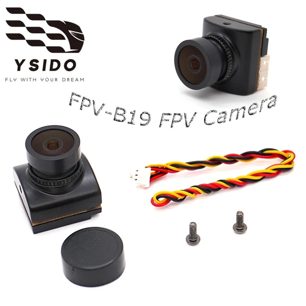 Фото YSIDO FPV-B19 FPV-камера 19*19*22 мм 1500TVL 0,0001 люкс FPV-камера с передачей фристайла в реальном времени поддерживает выход аналогового сигнала №1