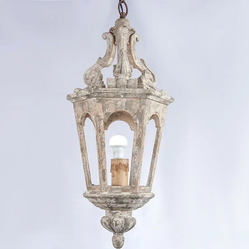 Винтажный деревянный подвесной светильник E27 лампа для гостиной спальни