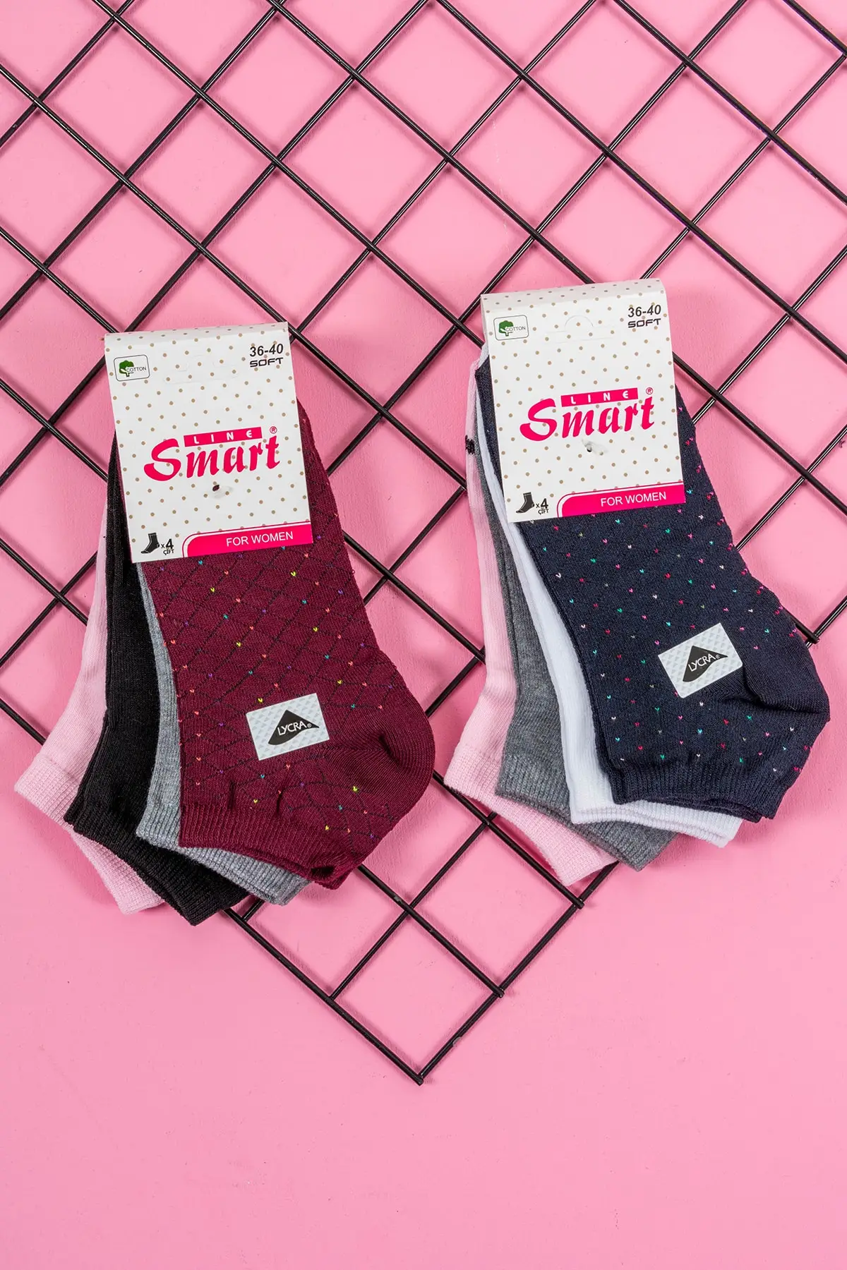 

8 шт. Женские хлопковые носки с узором