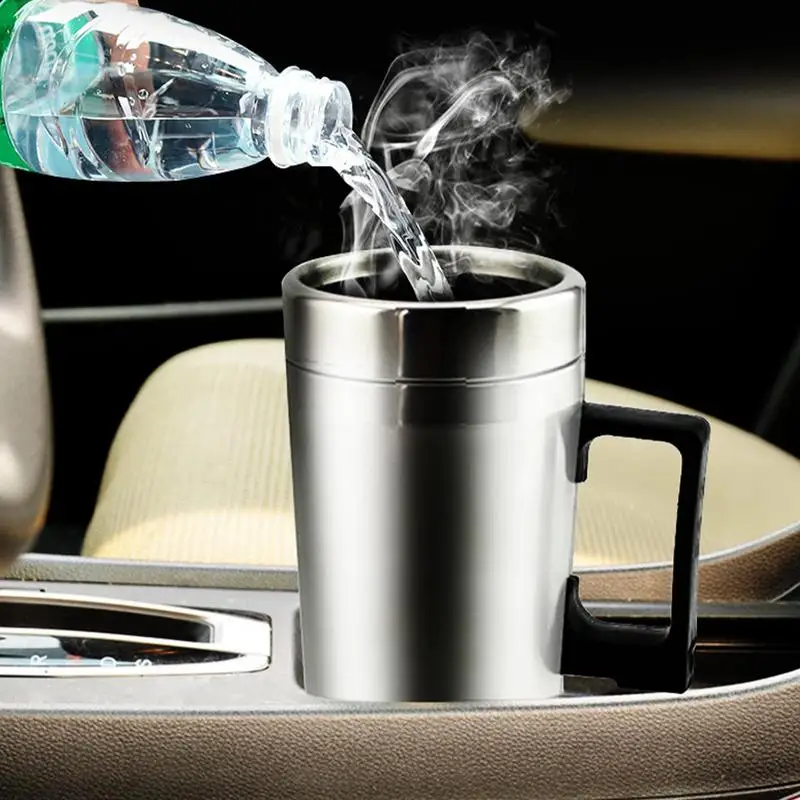 

Car Water Heater 300ml Leakproof Electric Car Water Warmer Heating Travel Cup Portable Electric Insulated Plug Kettles Car