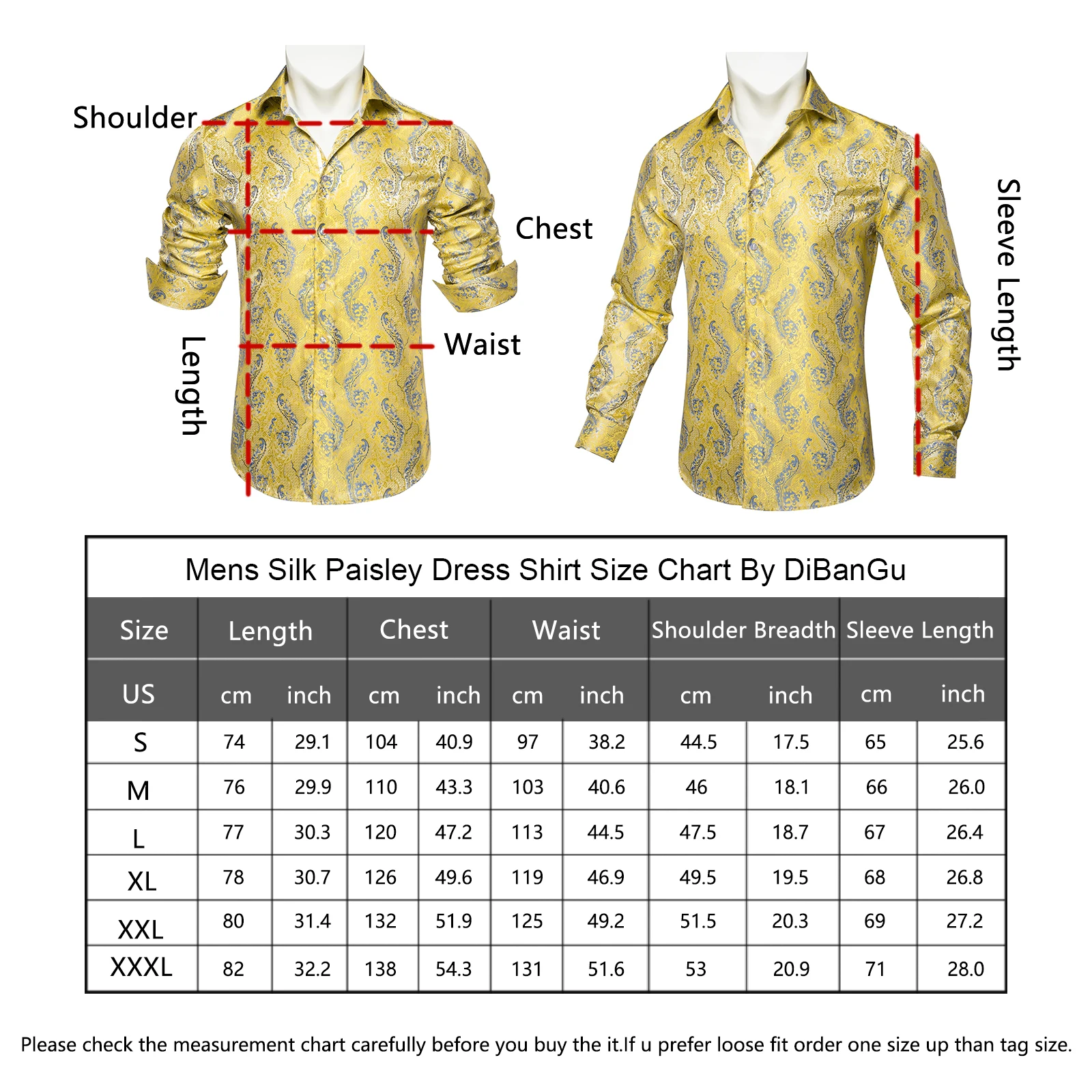 Yellow Turn Down Collar Shirt For Man Paisley Button Closure Luxury Men Shirts  Ajustable Cuffs Soft Party Causal Male Wear Gift