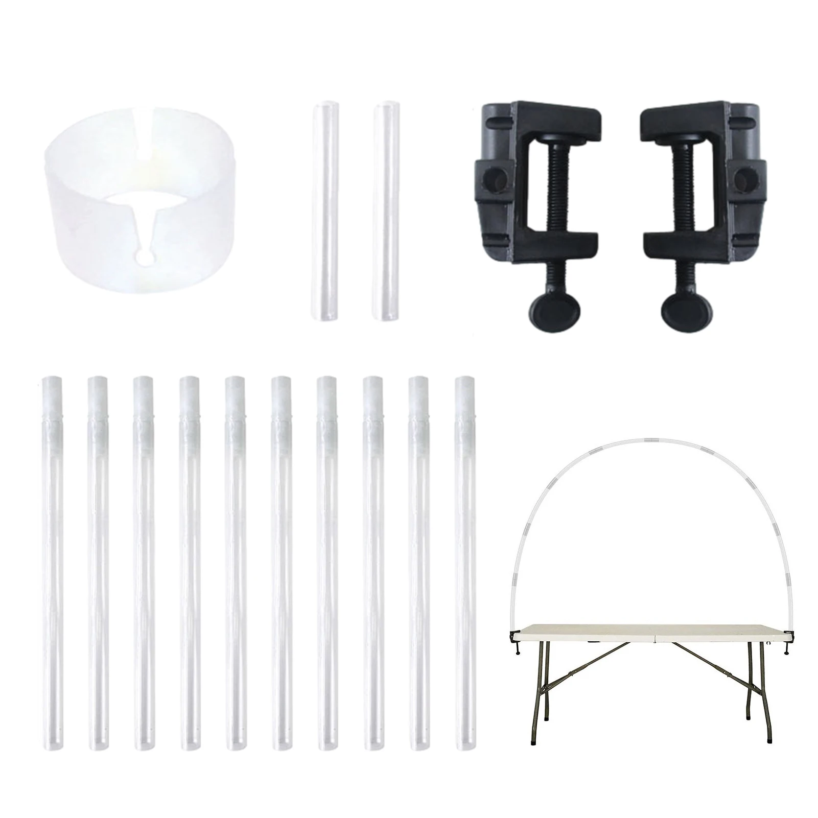 

Balloon Arch Garland Kit Flexible Table Arch Frame DIY Backdrop Stand Arch Decorations Kit Party Supplies For Birthday Wedding
