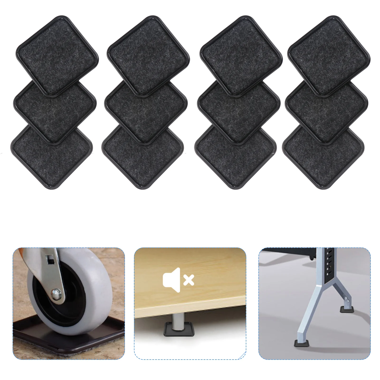 

Furniture Pads Leg Protector Stopper Feet Chair Stoppers Felt Bed Risers Protectors Desk Moving Floor Table Wheel