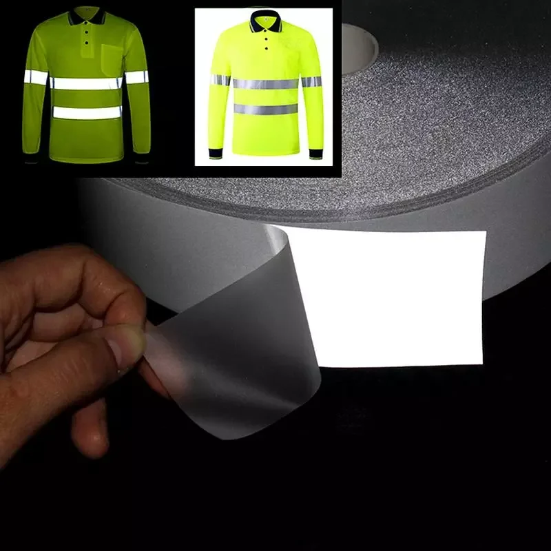 

5M Reflective Strip Heat Transfered 2cm/5cm Reflective Tape Sticker Material for Bag Shoes Handmade Iron on Roadway Safety