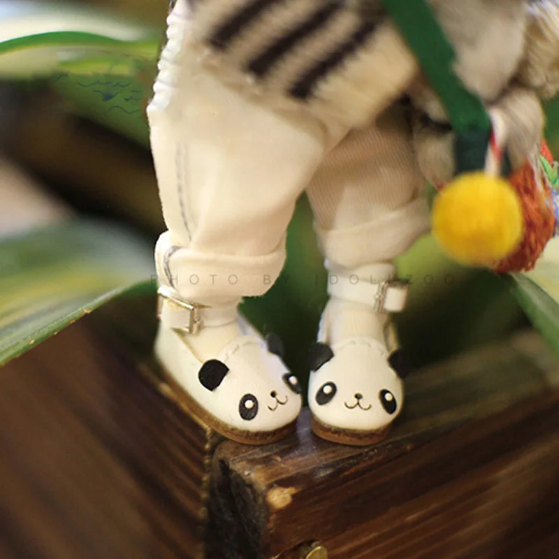 

obitsu 11 doll shoes suitable for OB11 blyth size bjd doll shoes all-match cute panda shoes doll accessories
