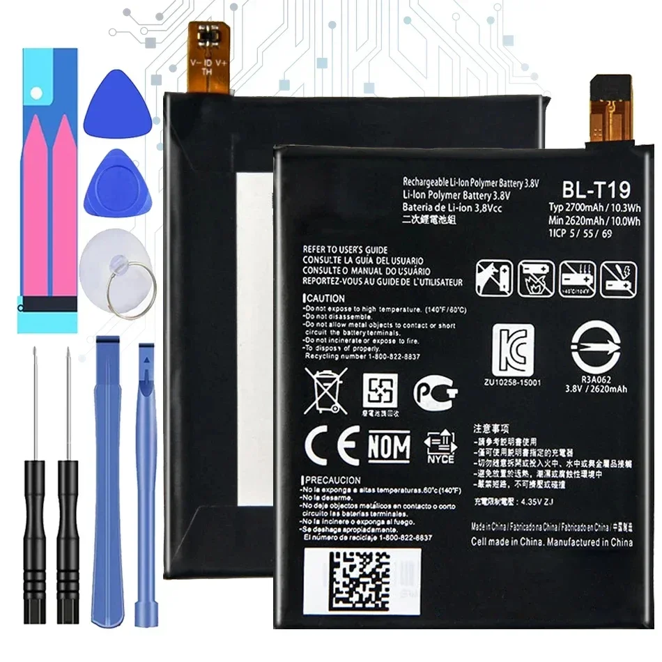 Аккумулятор BL-T19 для LG Nexus 5X H791 H798 H790 BLT19 2700 мАч Bateria