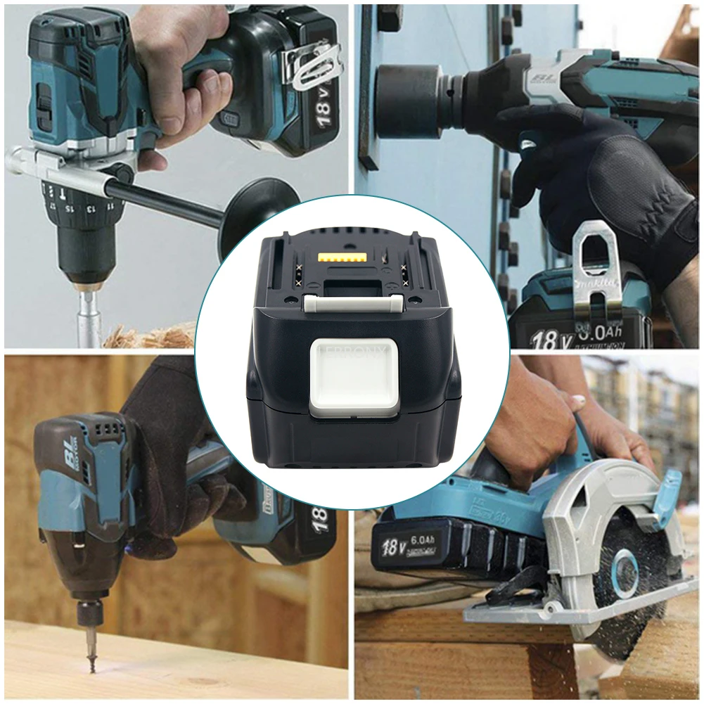 Аккумуляторная литиевая батарея BL1860 18 в Ач для электроинструментов Makita BL1815 BL1830