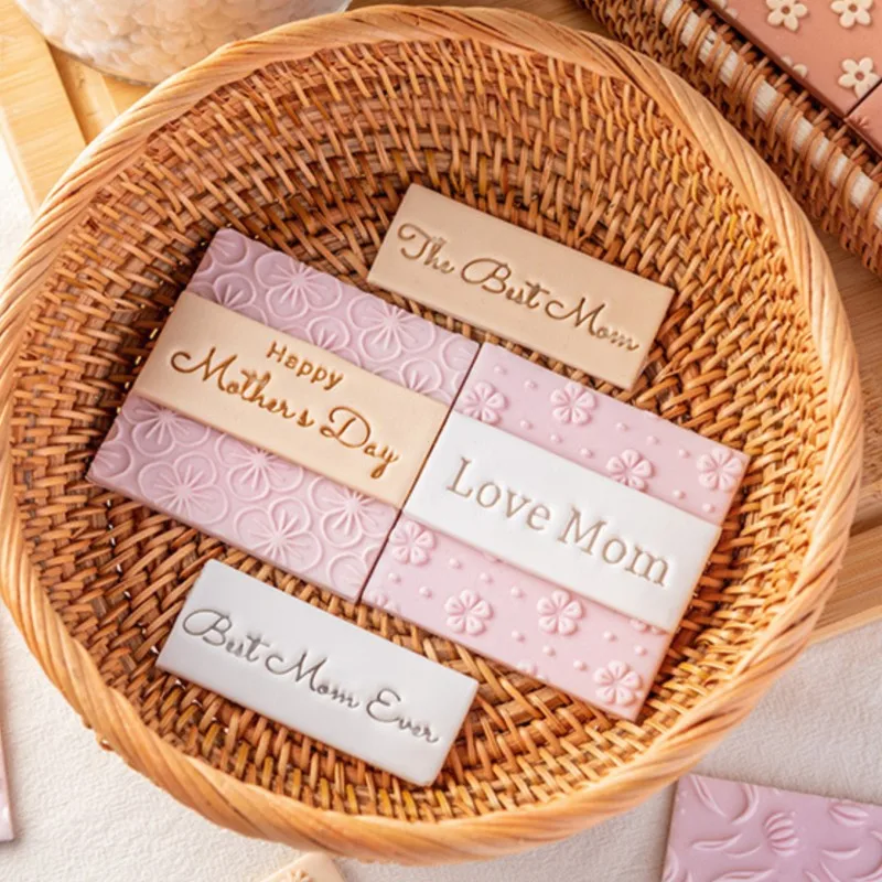 

2022 Happy Mother's Day Biscuit Mould Chrysanthemum Rose Flower Pattern Fondant Pastry Press Stamper Mom Birthday Cookie Cutter