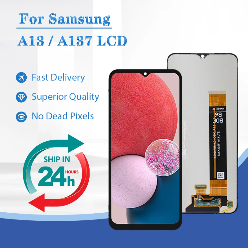 

A13 Display For Samsung Galaxy A137 LCD Touch Screen Digitizer A137F A137F/DSN A137F/DS Panel Assembly 6.6 Inch Brand New