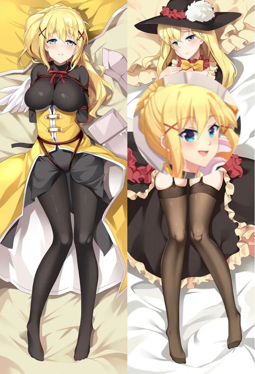 Аниме благословит Красивый мир темнота косплей фотоальбом обнимающий тело