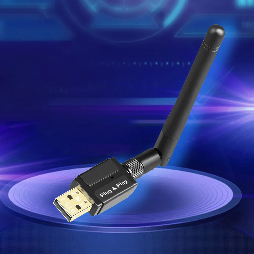 

100M Long Range USB Adapter Dongle Support Windows 8.1/10/11 Bluetooth-Compatible 5.3 Music Audio Receiver Transmitter
