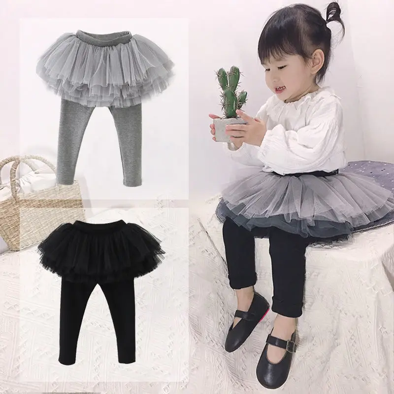 2020 для маленьких девочек трехслойная сетчатая юбка-пачка леггинсы детей модная