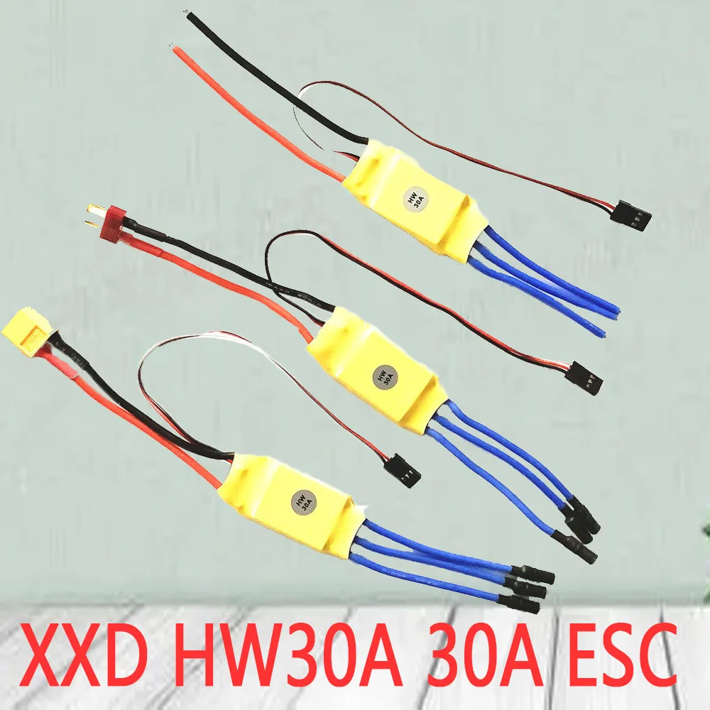 

XXD HW30A 30A ESC Brushless Motor Speed Controller With T/XT60 plug for FPV F450 Mini Quadcopter Drone Helicopter Boat