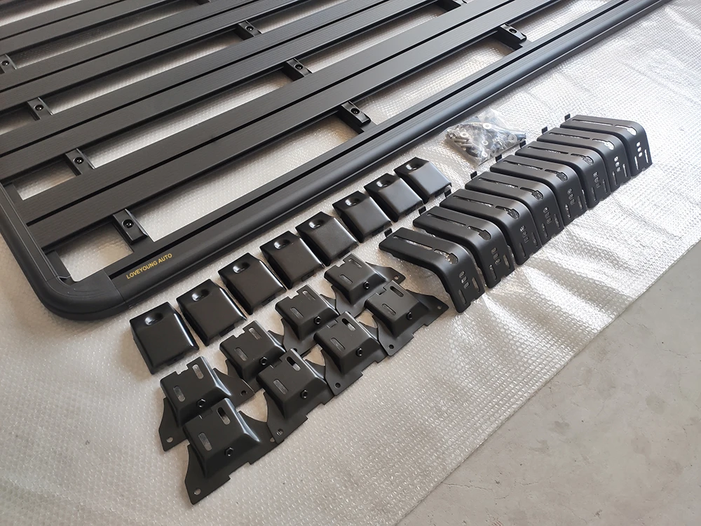 LOVEYOUNG Лидер продаж многофункциональный черный алюминиевый багажник на крышу