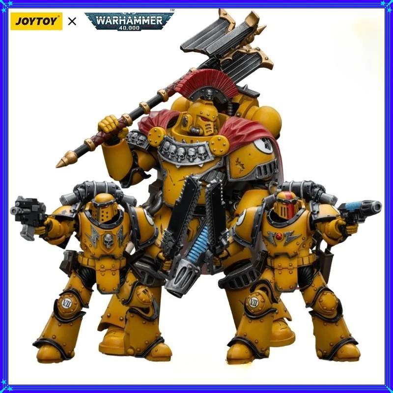 Фото Набор подвижных фигурок JOYTOY Warhammer 40K Horus Heresy Imperial Fists MKIII Legion Marauder Squad, 3,75 дюйма, масштаб 1/18 №1