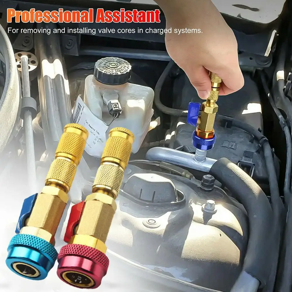 

R134A R1234YF Quick Valve Core Remover Installer Tool Air Conditioning Air Conditioning Tool High Low Pressure Syestem Tool X6Z8