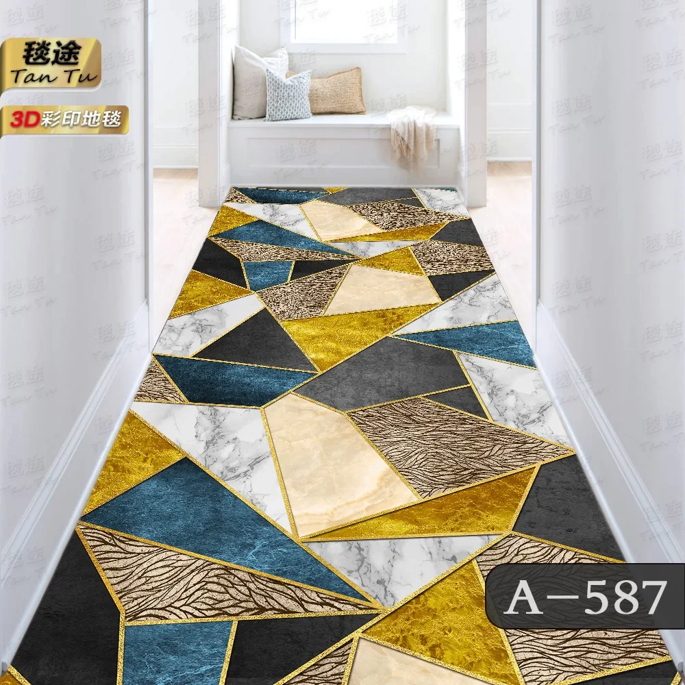 Современные длинные коридорные ковры для украшения прихожей домашние напольные