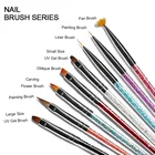 Новый дизайн ногтей искусственный набор цветок Веерообразный гало краситель Ручка Маникюр проволока резьба фототерапия ручка инструмент для маникюра