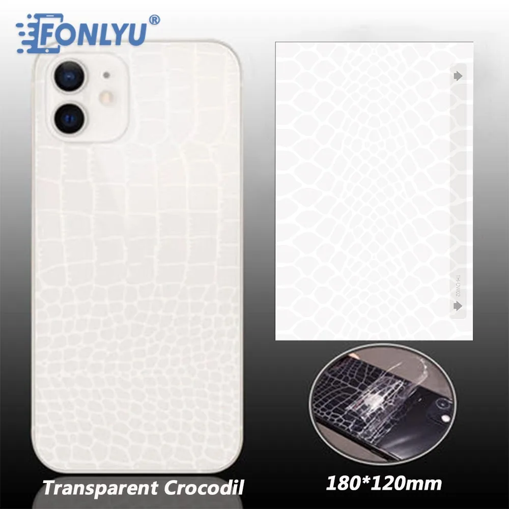 Crocodile Transparent Sticker Cell Phone Back Cover Sheet For Screen Film Cutting Machine Cutting Plotter  Repair Tools 50pcs