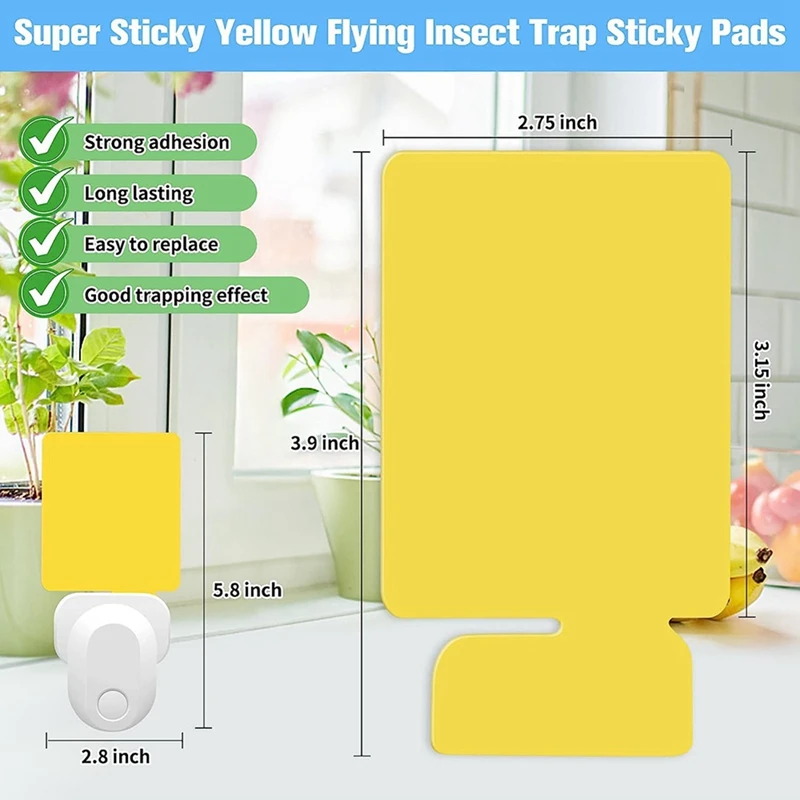 24 шт. двусторонняя клейкая ловушка для мух