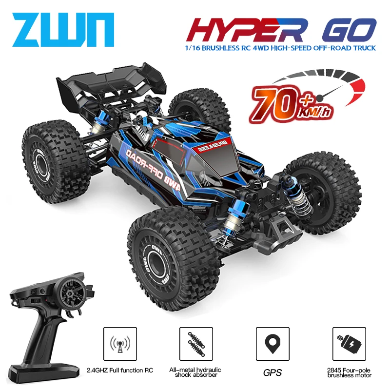

Внедорожник MJX 16207 70 км/ч, модель 4WD, Электрический высокоскоростной внедорожник с дистанционным управлением, дрифт, монстр-Трак для детей VS WLtoys 144010