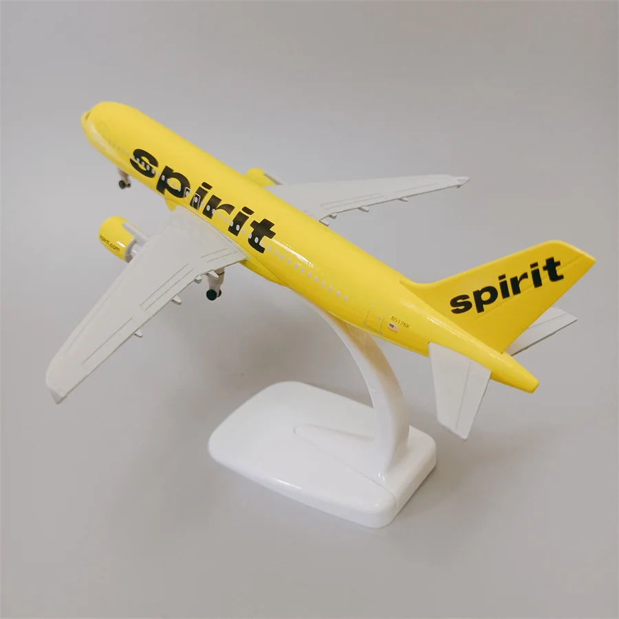 

NEW 20cm Alloy Metal USA Air Spirit Airlines Airbus 320 A320 Diecast Airplane Model Plane Aircraft Collections Toy Plane Model