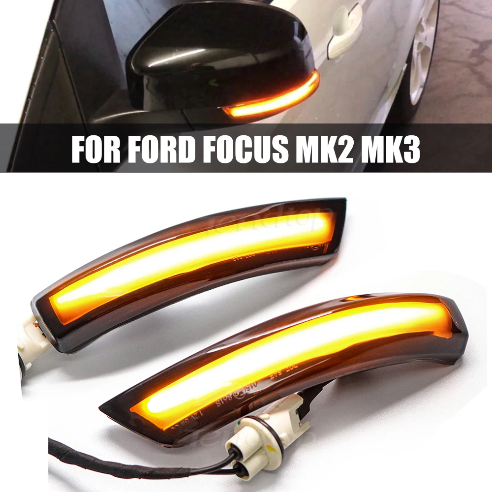 

Светильник поворота для Ford, светодиодный индикатор последовательного сигнала для Ford Focus Mk2 Mk3 2008-2016 Mondeo Mk4