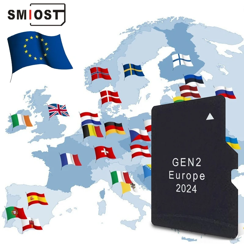 Фото Обновление навигации GEN2 2024: карты GPS для Европы и Северной Америки для автомобилей Subaru Legacy, Outback, Levorg, Impreza. Карта памяти TF для GPS. №1