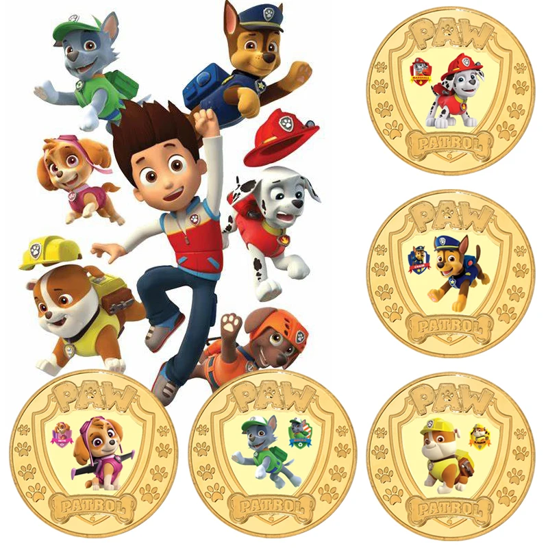 

Chaste Figure Rydera Rockya Marshalla Metal Commemorative Coins Ornament Accessories Game Collection Cards Children Present