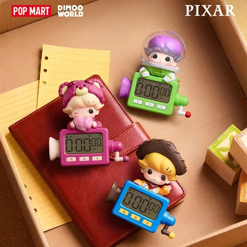 Фото POP MART DIMOO WORLD PIXAR Series: Магнит на холодильник с таймером, серия Blind Box, игрушки-сюрпризы, коллекционные фигурки, подарки №1